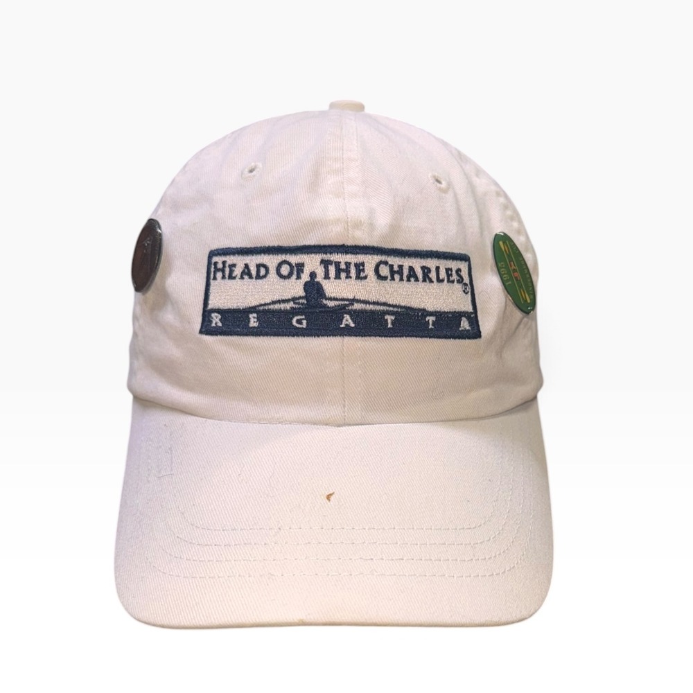 Vintage Head of the Charles Regatta Hat Gear For Sports Rowing Pins White